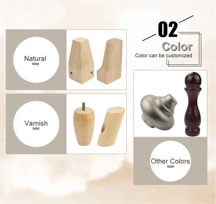 Factory Direct Wooden Legs for Sofa Wooden Sofa Legs