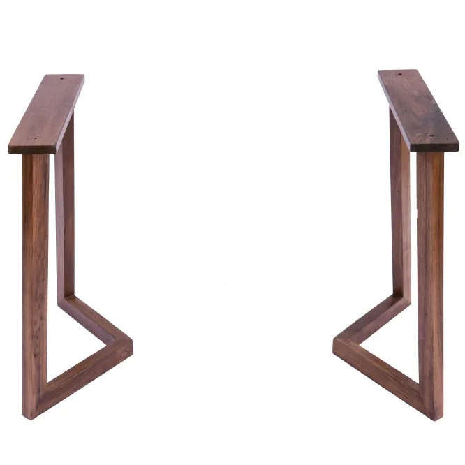 Black Walnut Rustic Style Table Desk Legs