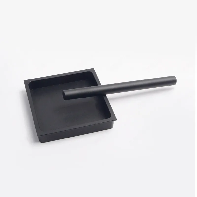 Aluminium Recessed Cabinet Square Handles Concealed Sliding Barn Door Wardrobe Pull Handle