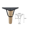 Wood Material Table Legs Furniture Sofa Wood Legs with Metal Frame
