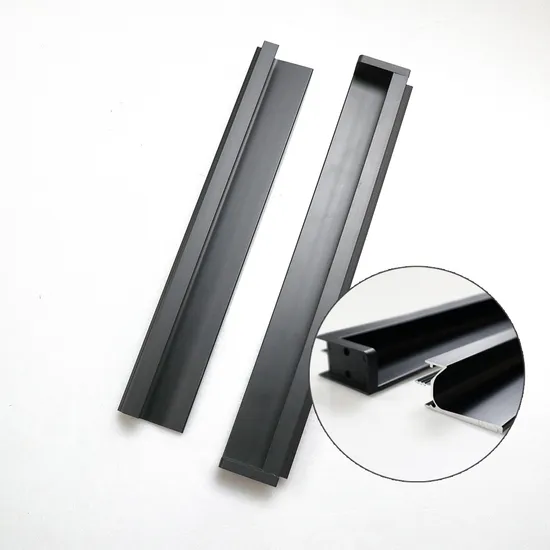 Aluminum Furniture Hidden Drawer Handle Kitchen Cabinet Wardrobe Invisible Handles