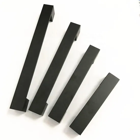Black Matt Furniture Hardware Cabinet Square Pull 128mm & 160mm Drawer Handle