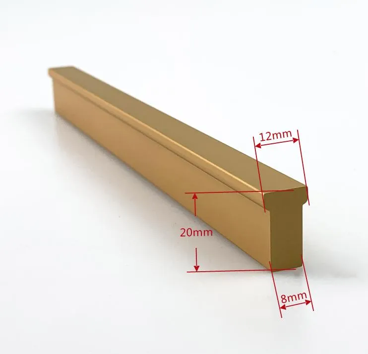 Aluminum Alloy Kitchen Living Room Cabinet Drawer T Shape Solid Handle