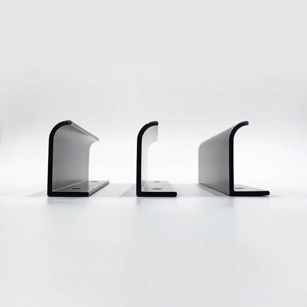 Kitchen Black Handle for Drawer Cabinet Modern Aluminum Furniture Edge Finger Pull