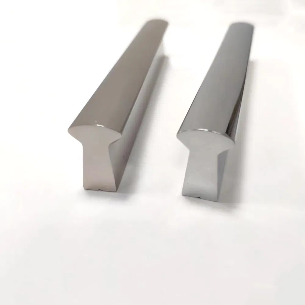 Champagne Chrome Plated Aluminum Kitchen Cabinet Drawer Handle Pull