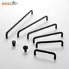 Solid U-Shaped Cabinets and Drawers Simple Kitchen Furniture Aluminum Handles Pulls
