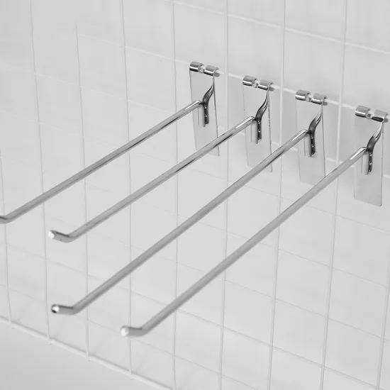 Supermarket Grid Wall Metal Display Hanging Hook/ Iron Plating Net Display Hook