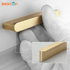 Furniture Hardware Solid Aluminum Pull Handle Black Gold Modern Drawer Cabinet Handles