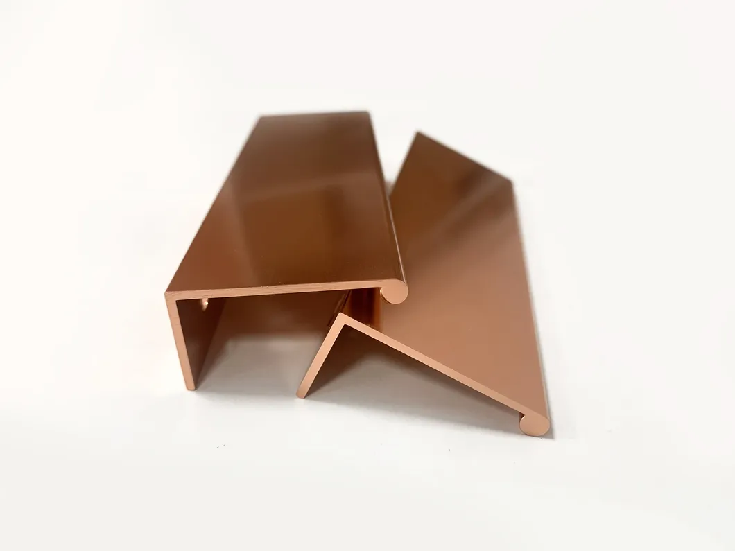 Furniture Hardware Cabinet Bathroom Handle Aluminum Rose Gold Kitchen Pull Handle