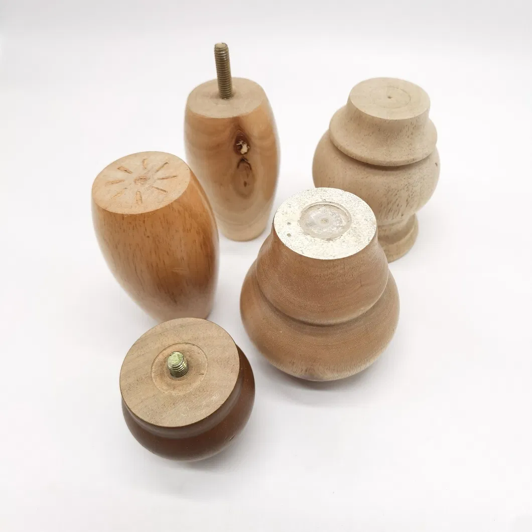 Wood Furniture Accessories Parts Legs Metal Tapered Wood Sofa Leg