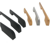 American Closet Elongated Handle Aluminum Cabinet Drawer Black Solid Cabinet Door Handle