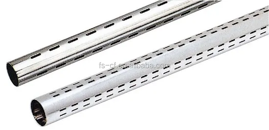 Supermarket AA Column Chrome Metal Display Column