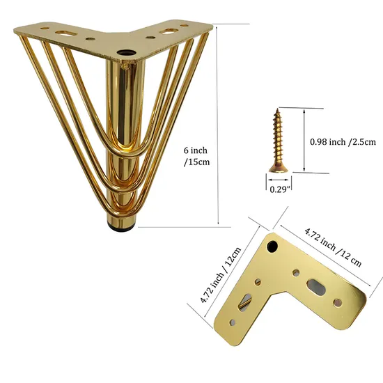 Produce High-Quality Furniture Hardware Accessories Metal Sofa Legs