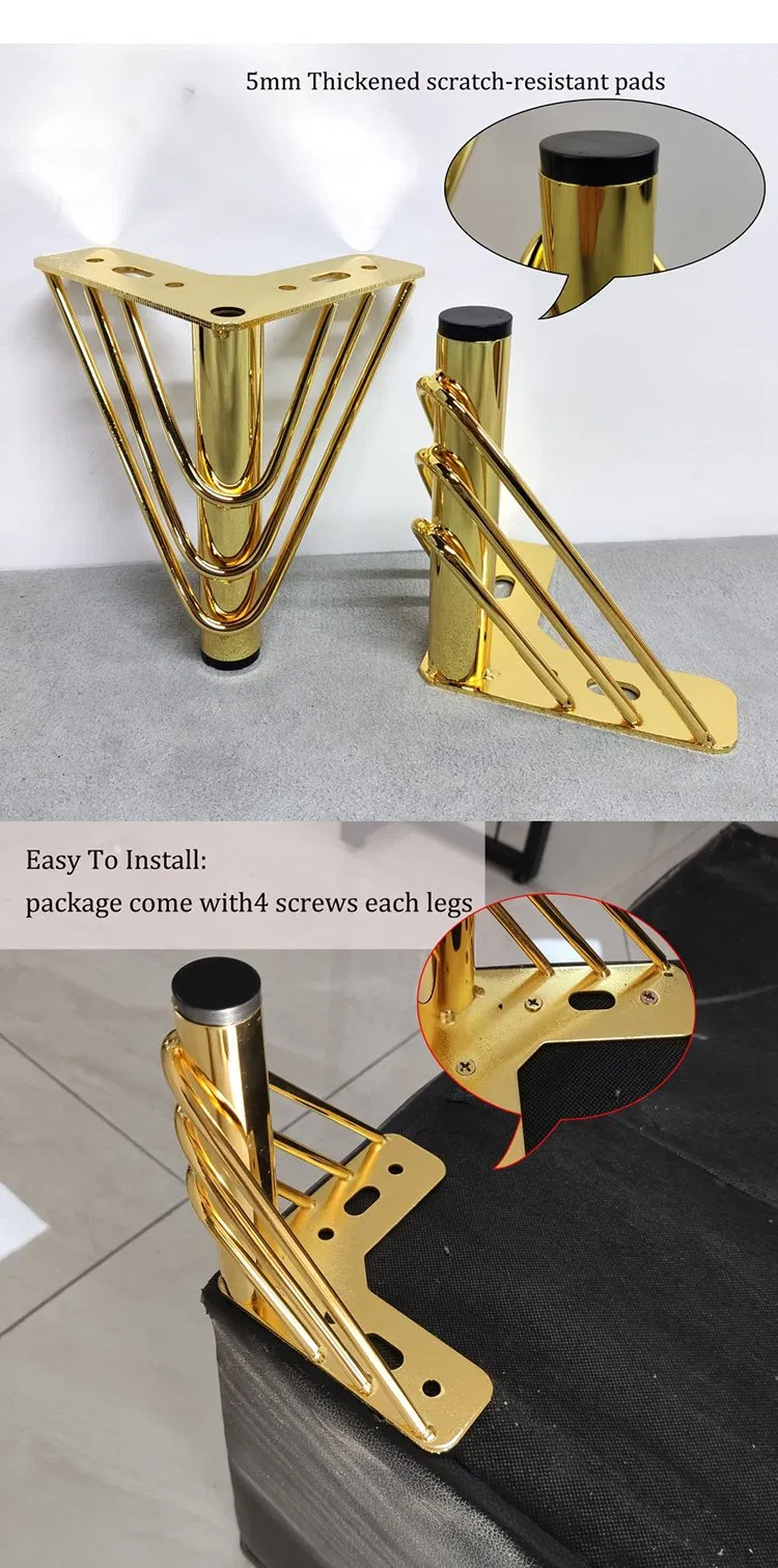 Produce High-Quality Furniture Hardware Accessories Metal Sofa Legs