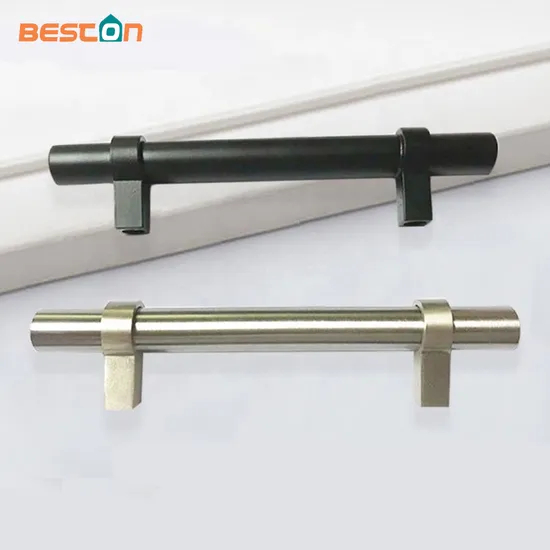 Stainless Steel Rounded T-Bar Pull Cabinet Handle Cupboard Hardware Drawer Dresser Pull