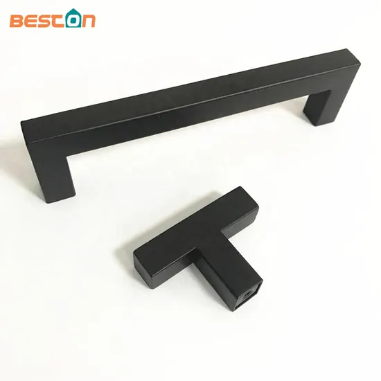 Solid Cast Iron Stainless Steel Square Door Pull Handle