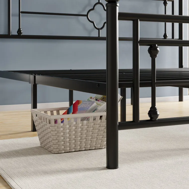 with Headboard Steel Iron Metal Bed Single Queen Size Metal Bed Frame