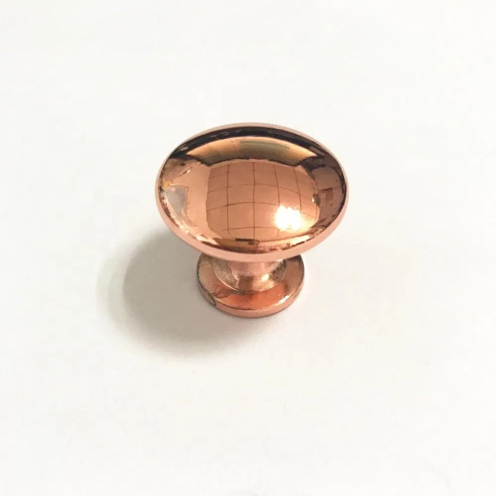 Round 29mm Diameter Furniture Rose Gold Cabinet Dresser Drawer Mushroom Knob