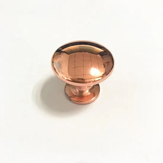 Round 29mm Diameter Furniture Rose Gold Cabinet Dresser Drawer Mushroom Knob