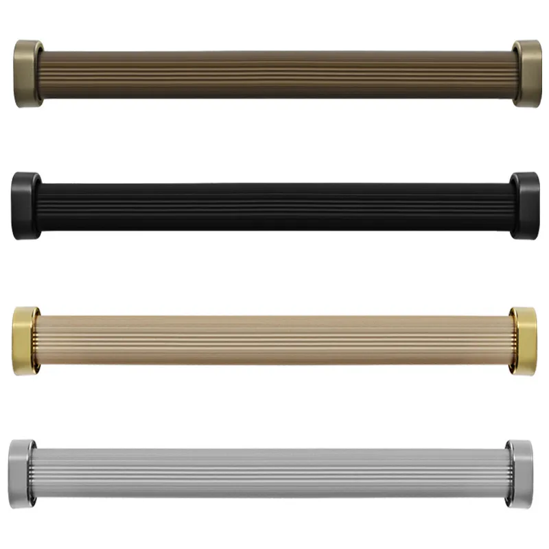 Aluminium Alloy Wardrobe Rod Clothes Hanging Oval Closet Rod