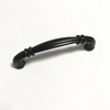 American Style Black Zinc Alloy Wardrobe Drawer Handle Pull Kitchen Cabinet Handle