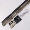 Wardrobe Accessories Oval Closet Rod with Light Black Champagne Aluminum Closet Rod