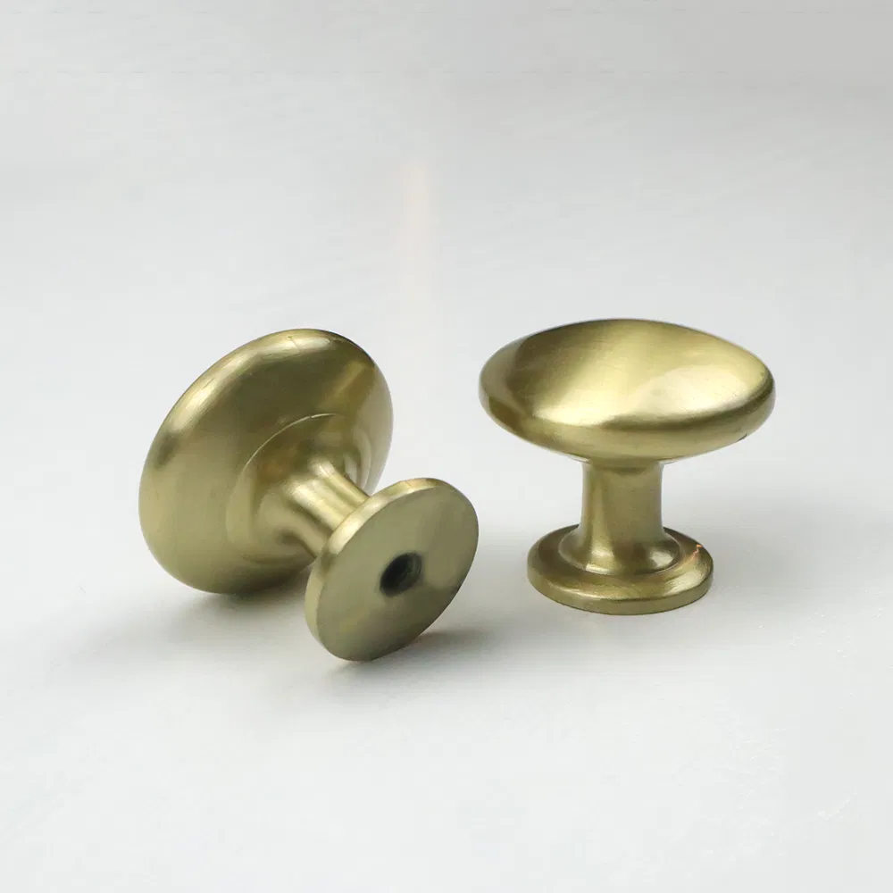 Zinc Alloy Furniture Hardware Kitchen Room Interior Black Round Mushroom Knob