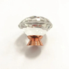 Rose Gold Diamond 40mm Cabinet Drawer Door Crystal Glass Handle Knob Pull
