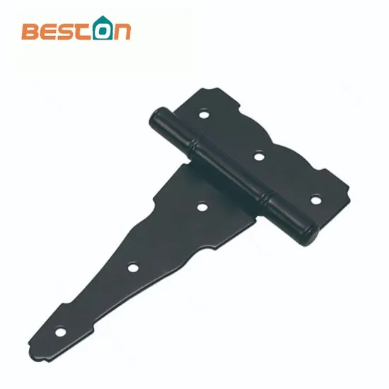 T-Strap Heavy Duty Shed Door Hinges Gate Strap Hinges Black Tee Hinge