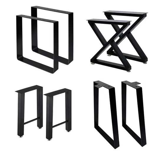 Industrial Metal 28 Inch Desk Office Table Base Legs