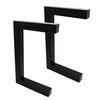 Black Steel Table Solid Iron Bar Laptop Desk DIY Bench Table Legs