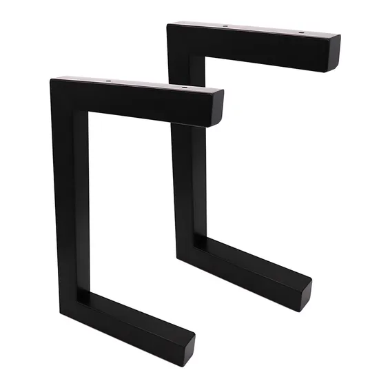 Black Steel Table Solid Iron Bar Laptop Desk DIY Bench Table Legs