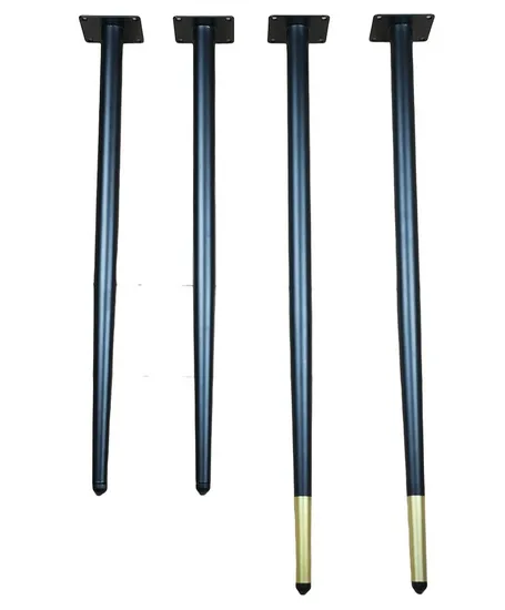 Metal Furniture Conical Black Sofa Wardrobe Cabinet Furniture Leg Table Legs