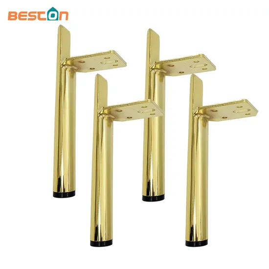 High Quality Metal Industrial Side Black Golden Table Legs