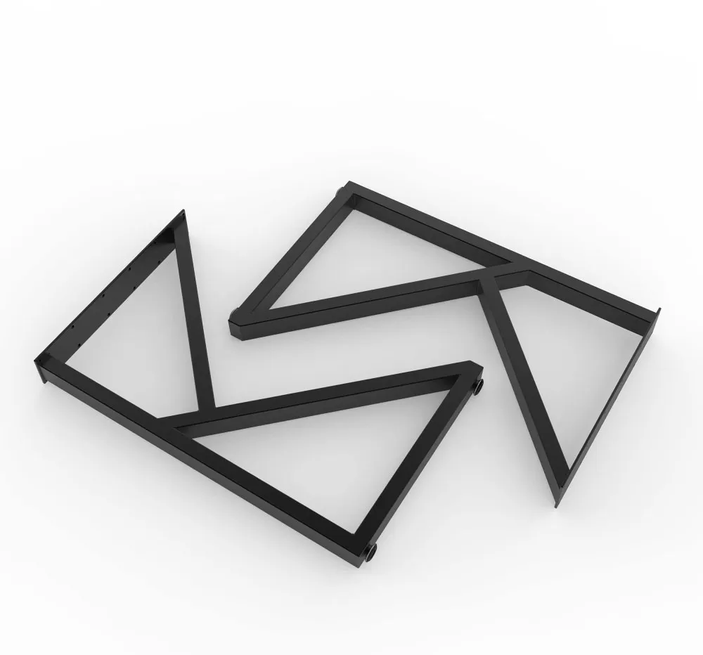 Modern Style Wrought Metal K Shape Custom Table Legs