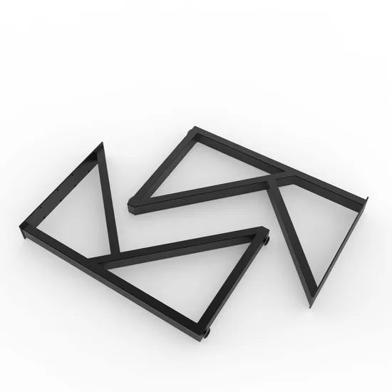 Modern Style Wrought Metal K Shape Custom Table Legs