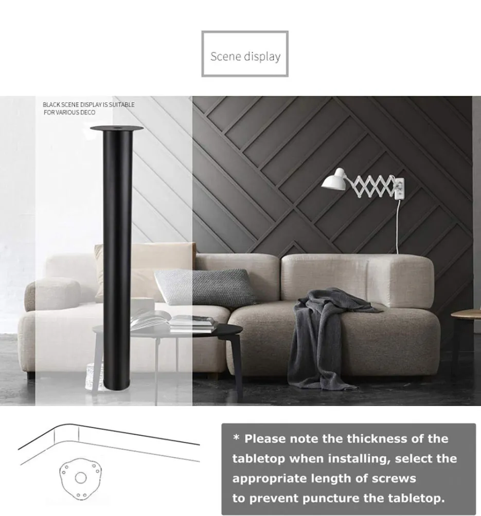 Modern Dining Chrome Furniture Feet Office Table Legs