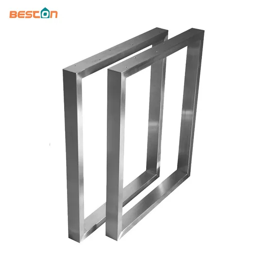 Factory Modern Furniture Industrial Stainless Steel Chrome Square Desk Table Legs