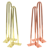 Luxury Coffee Metal Furniture Hairpin Rose Gold Table Legs