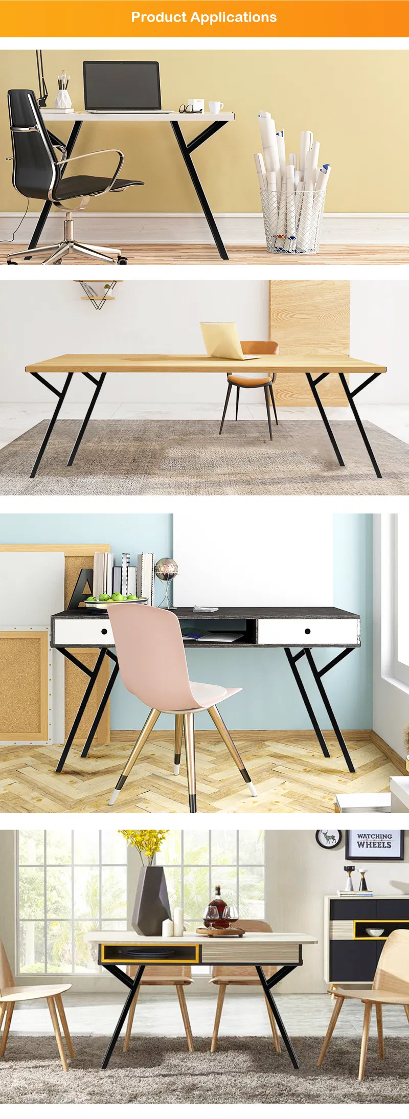 MID Century Rustic Table Legs Metal Kitchen Table Legs