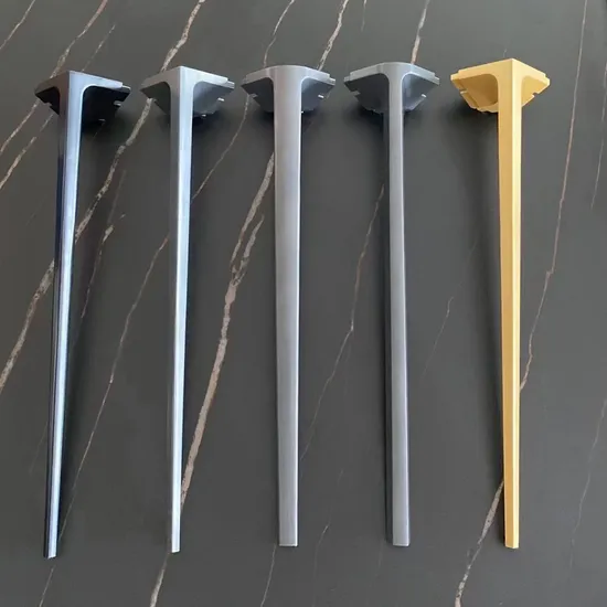 Furniture Office Dining Desk Industrial Metal Aluminum Alloy Glass Marble Table Legs