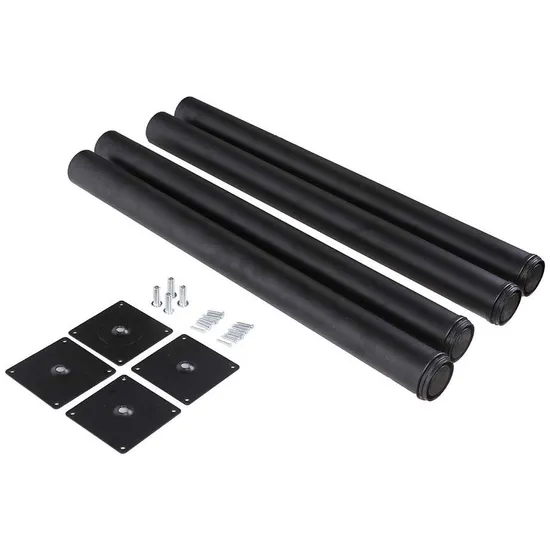 28 Inch Tall Height Adjustable Metal Table Legs