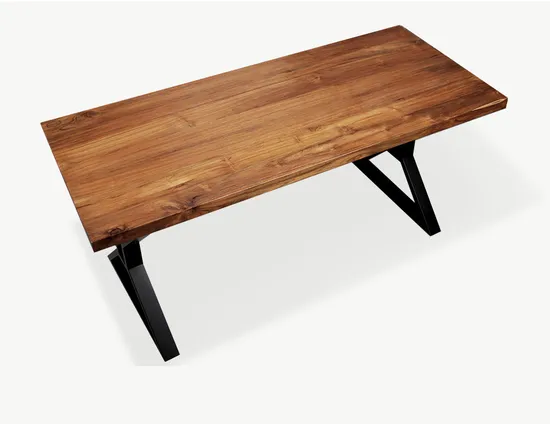 Industrial Style Metal Black X-Shape Furniture Dining Steel Table Base Legs