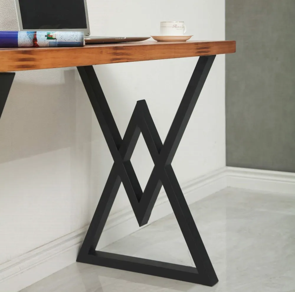 Heavy Duty Furniture Office Dining Desk Square Steel Metal Table Legs