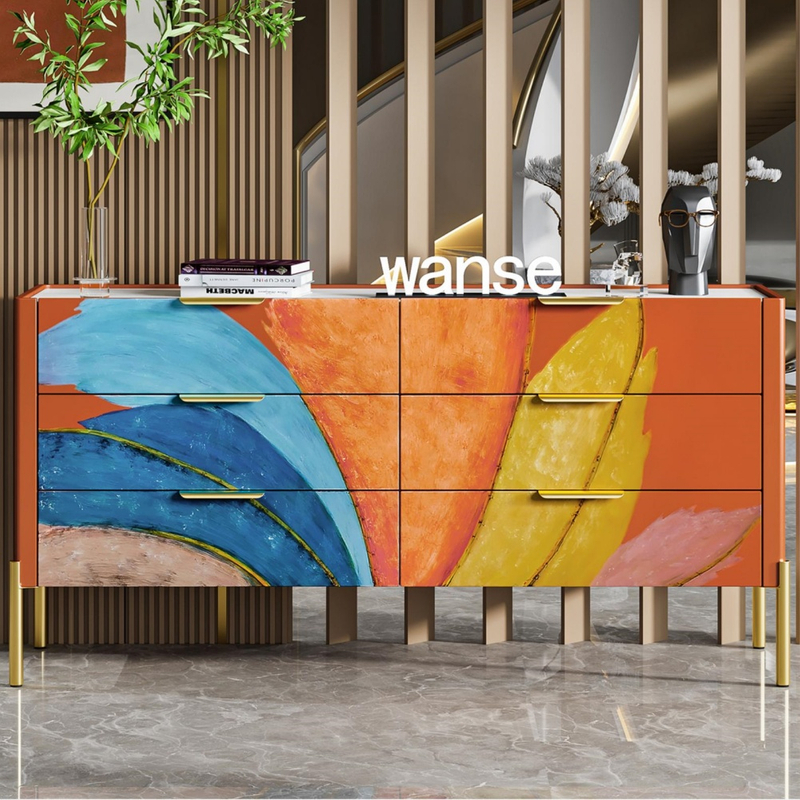 Modern Light-Luxury White Solid Wood 5-Drawer Dresser - Spacious Chest of Drawers for Bedroom Clothes Storage