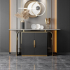 Italian Light Luxury Marble Console Table - 2025 Minimalist Statement Piece for Entryway & Living Room