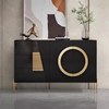 Modern Light-Luxury Shoe Storage Solid Wood Hallway Cabinet for Entrance & Lobby