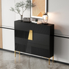 Italian Minimalist High-End Entrance Shoe Cabinet with Partition for Hallway