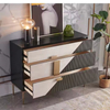 Modern Simple Solid Wood Sideboard - Multifunctional Dining Storage with 3 Drawers