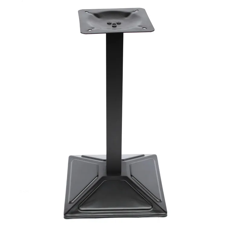 Best Selling Square Black Iron Stamping Table Base for Restaurant